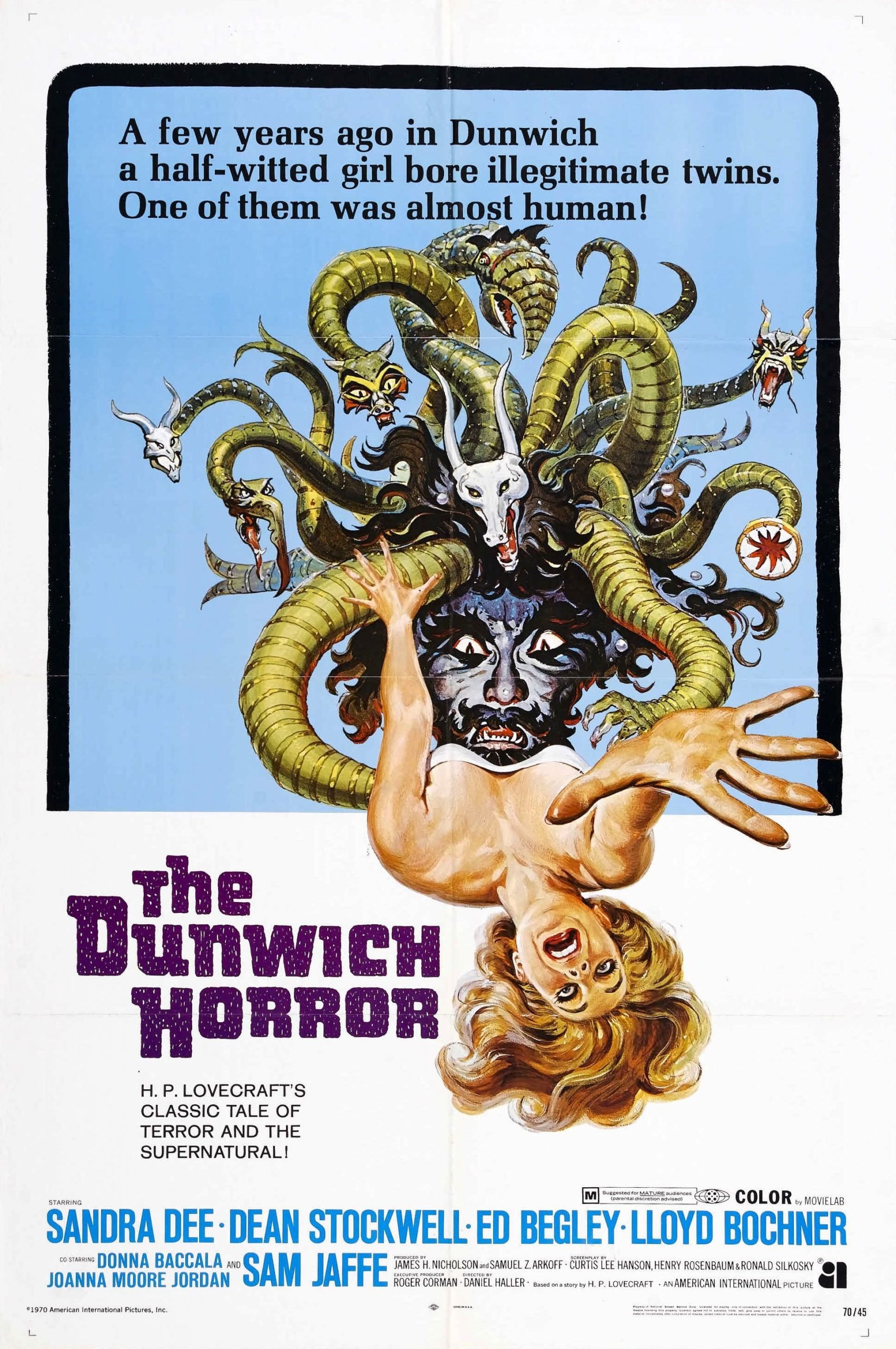 Оригинальный постер к фильму «Данвичский ужас» (1969), реж. Дэниэл Хэллер / kinopoisk.ru